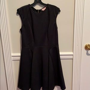Fit and flare black dress